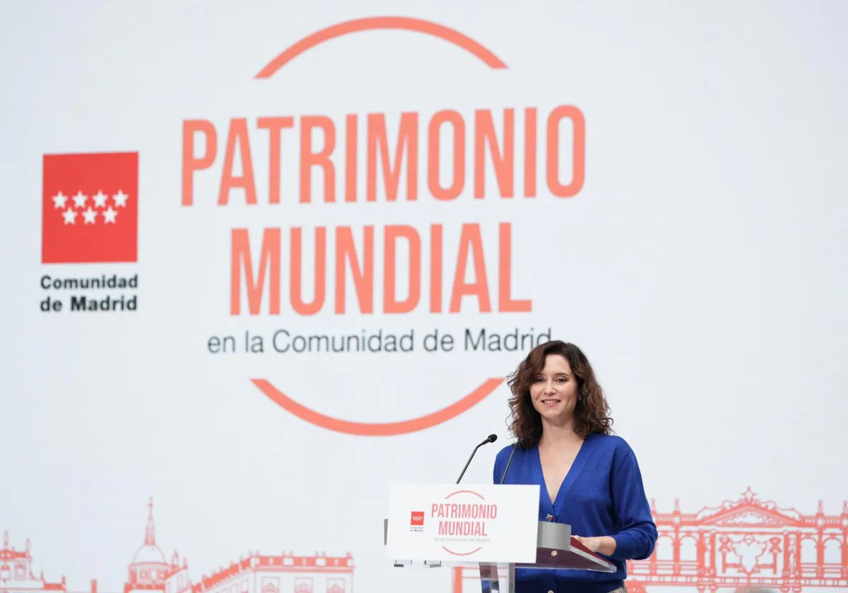 La presidenta de la Comunidad de Madrid, Isabel Díaz Ayuso