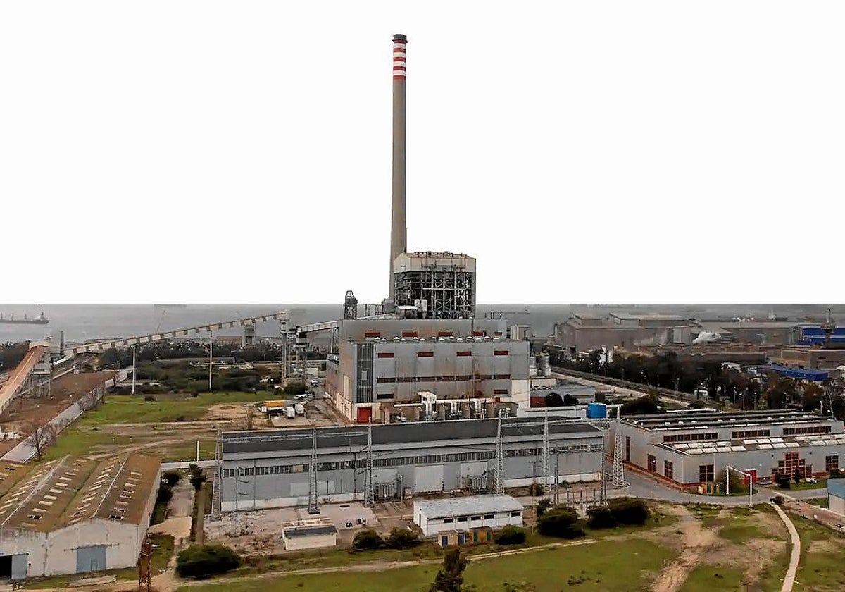 Imagen de la Central térmica de Los Barrios (Cádiz), donde EDP prevé producir hidrógeno verde en 2026