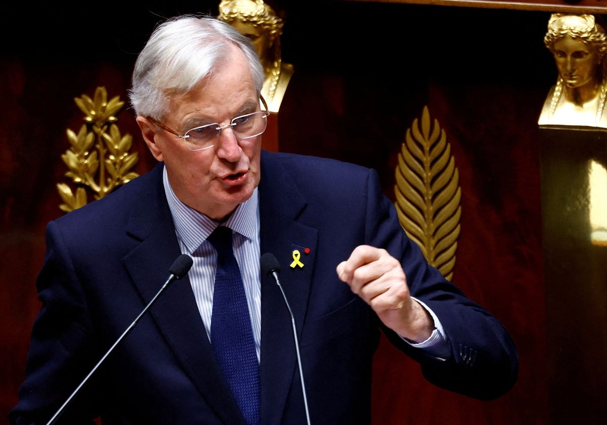 El primer ministro francés, Michel Barnier