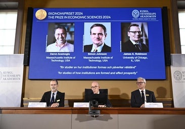 El Nobel de Economía 2024 premia la teoría que vincula la calidad de las instituciones con la prosperidad de los países