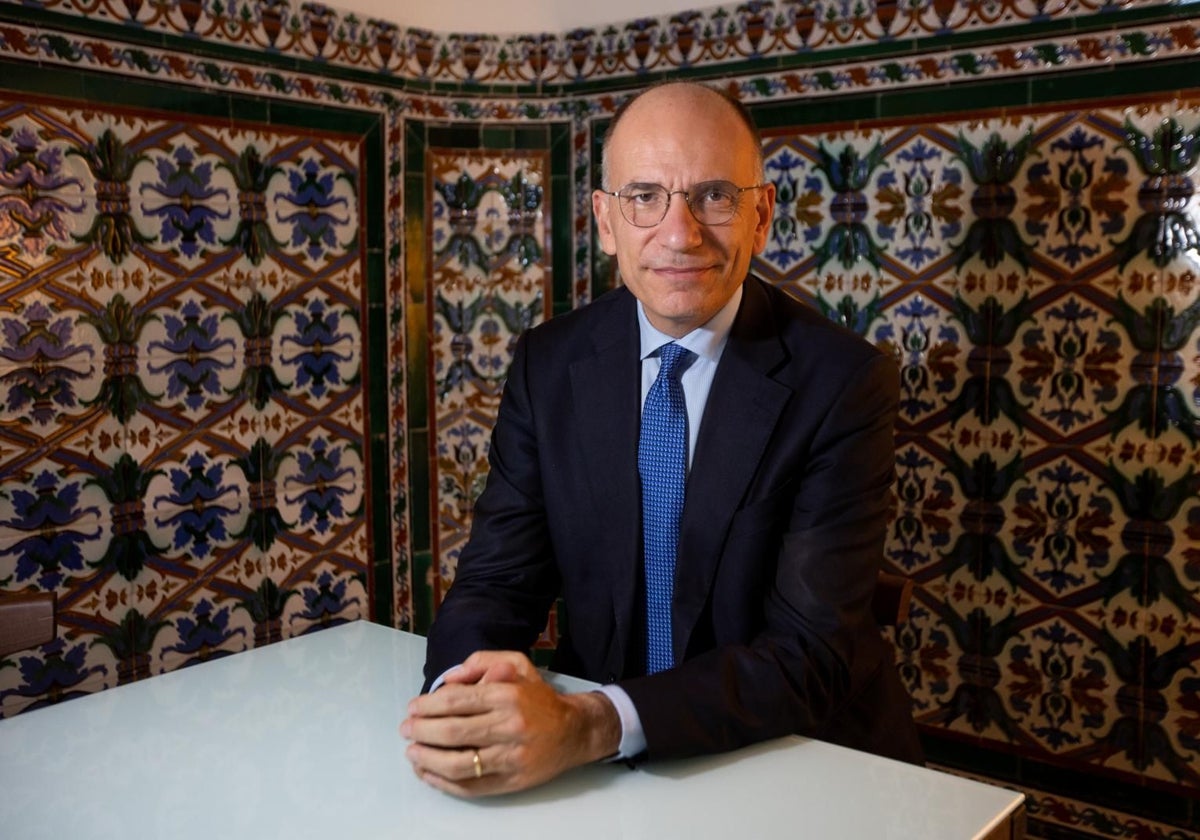 Letta, en el hotel Mercer Plaza de Sevilla, donde recibió a ABC