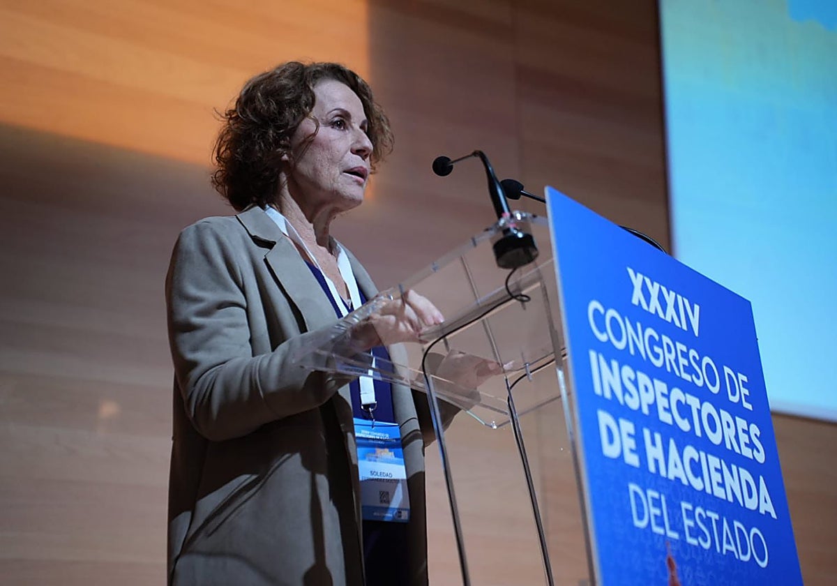 La directora general de la Agencia Tributaria, Soledad Fernández, en el Congreso de Inspectores de Hacienda
