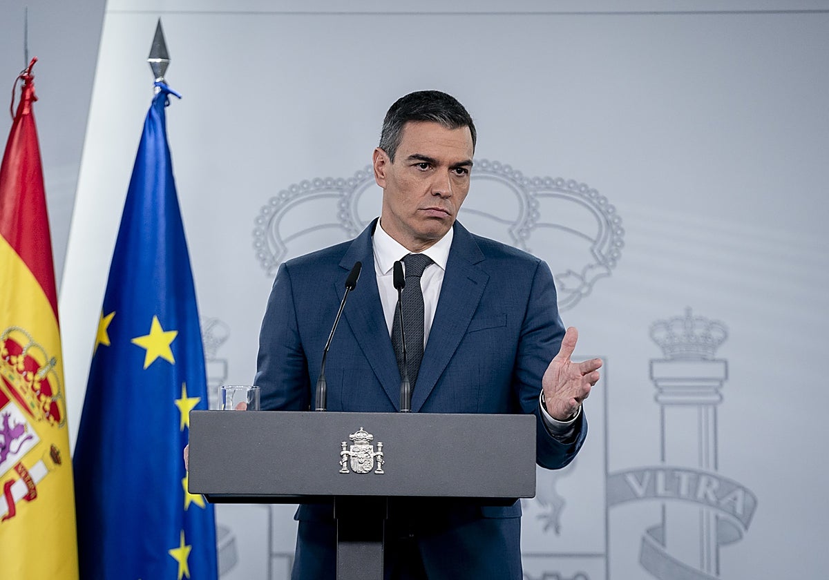 El presidente del Gobierno, Pedro Sánchez