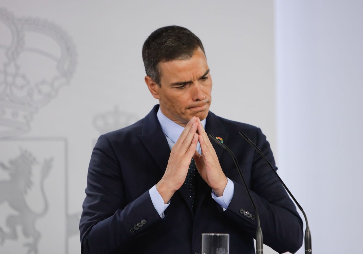 El presidente del Gobierno, Pedro Sánchez, comparece tras el Consejo de Ministros del pasado lunes 11 de noviembre