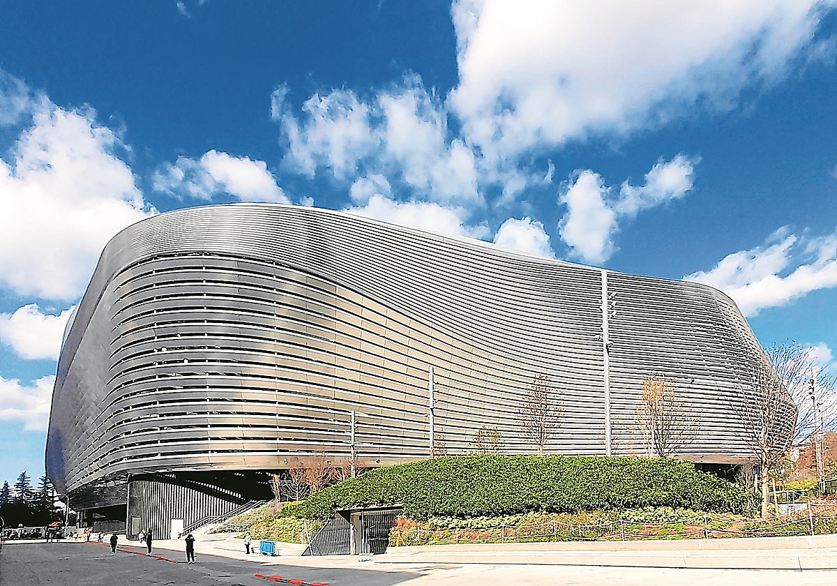 El Estadio Santiago Bernabéu, después de su reciente remodelación