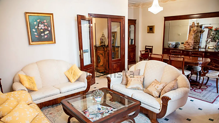 El salón-comedor del piso