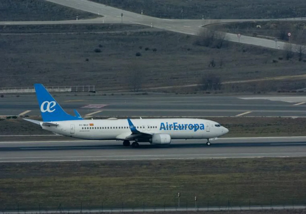 Avión de Air Europa en Barajas