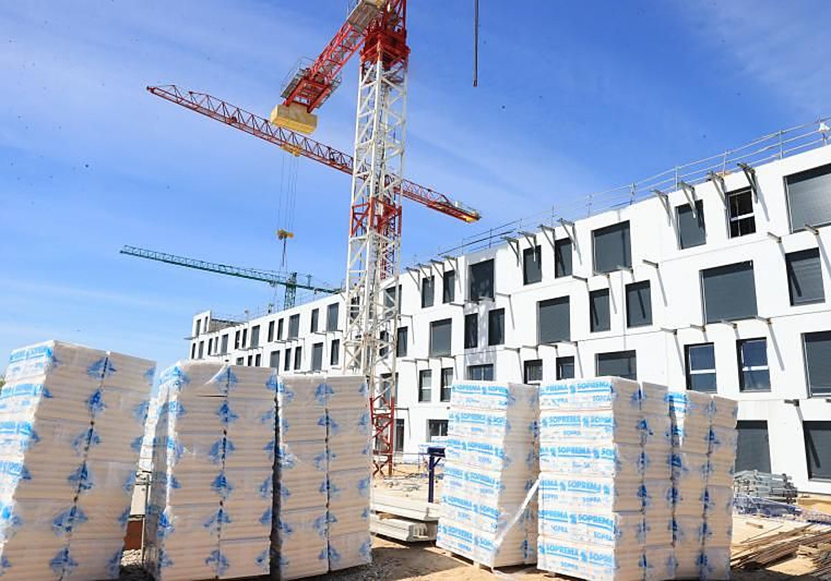 Obras de construcción del plan VIVE