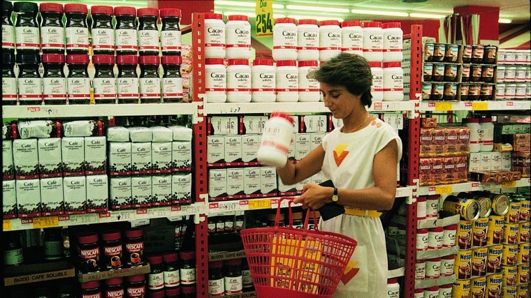 Así era un supermercado Dia durante los primeros años