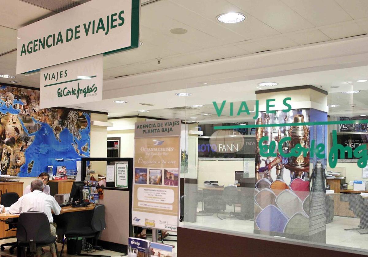 Una oficina de Viajes El Corte Inglés