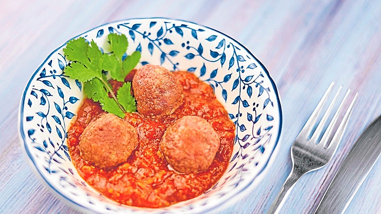 La española BioTech Foods es una de las startups destacadas en este nicho de negocio. En la imagen, albóndigas de ternera producidas por la empresa
