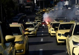 El sector del taxi se manifiesta hoy  contra las «prácticas abusivas» de las aseguradoras