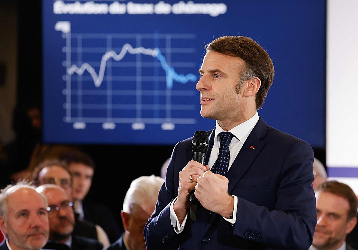El Presidente de la República Francesa, Emmanuel Macron