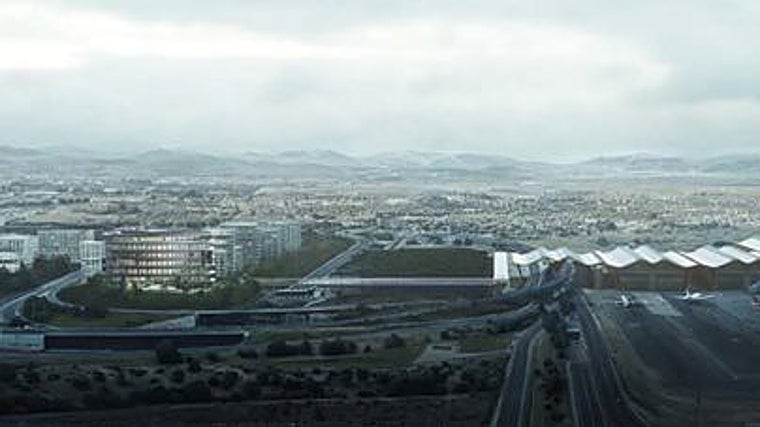 A la izquierda, la que será la nueva sede de Aena