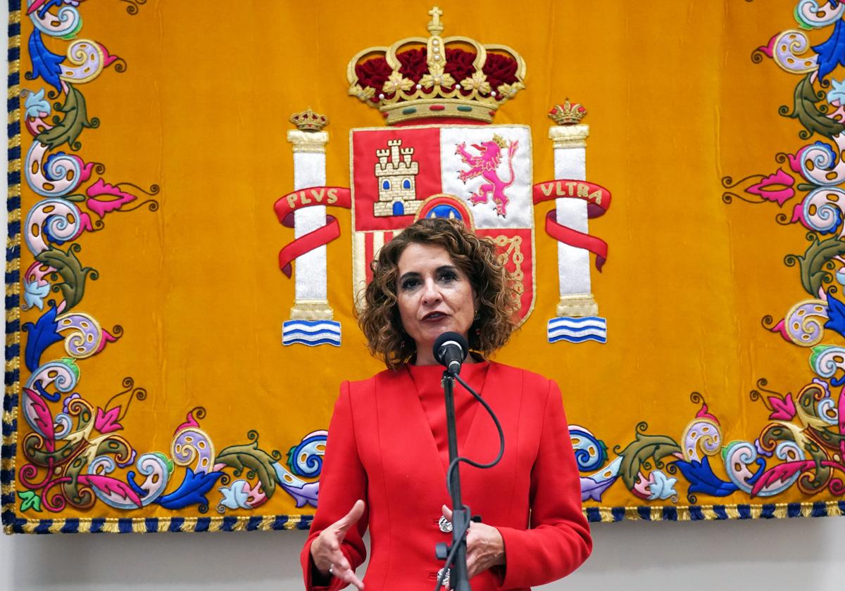 La vicepresidenta primera del Gobierno y ministra de Hacienda, María Jesús Montero.