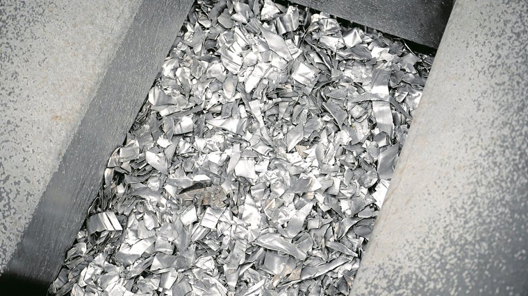 Los equipos de clasificación de alto rendimiento de Tomra separan de forma eficaz el aluminio y las aleaciones de aluminio de los metales pesados