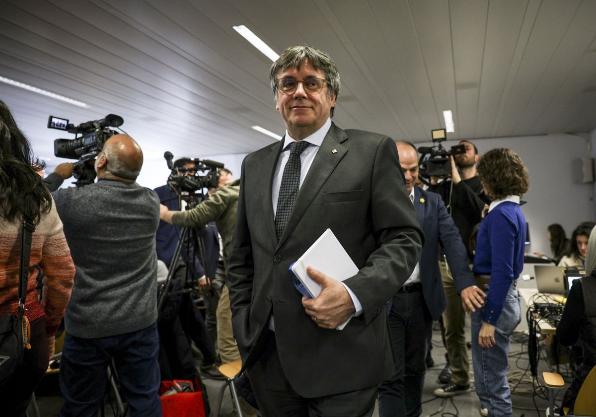 El expresidente de la Generalitat fugado, Carles Puigdemont