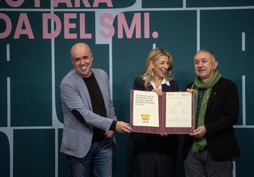 Yolanda Díaz plantea subir el salario mínimo al menos hasta los 1.200 euros netos mensuales