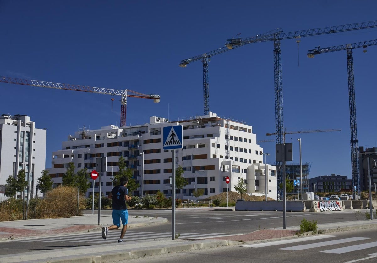Viviendas en construcción en Madrid