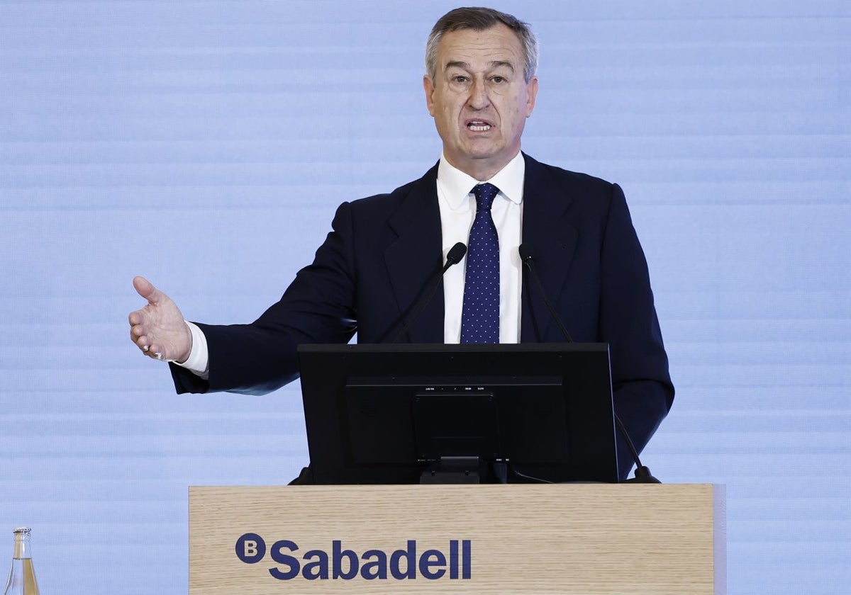 César Gonzáñlez-Bueno, consejero delegado de Banco Sabadell, en una imagen de archivo