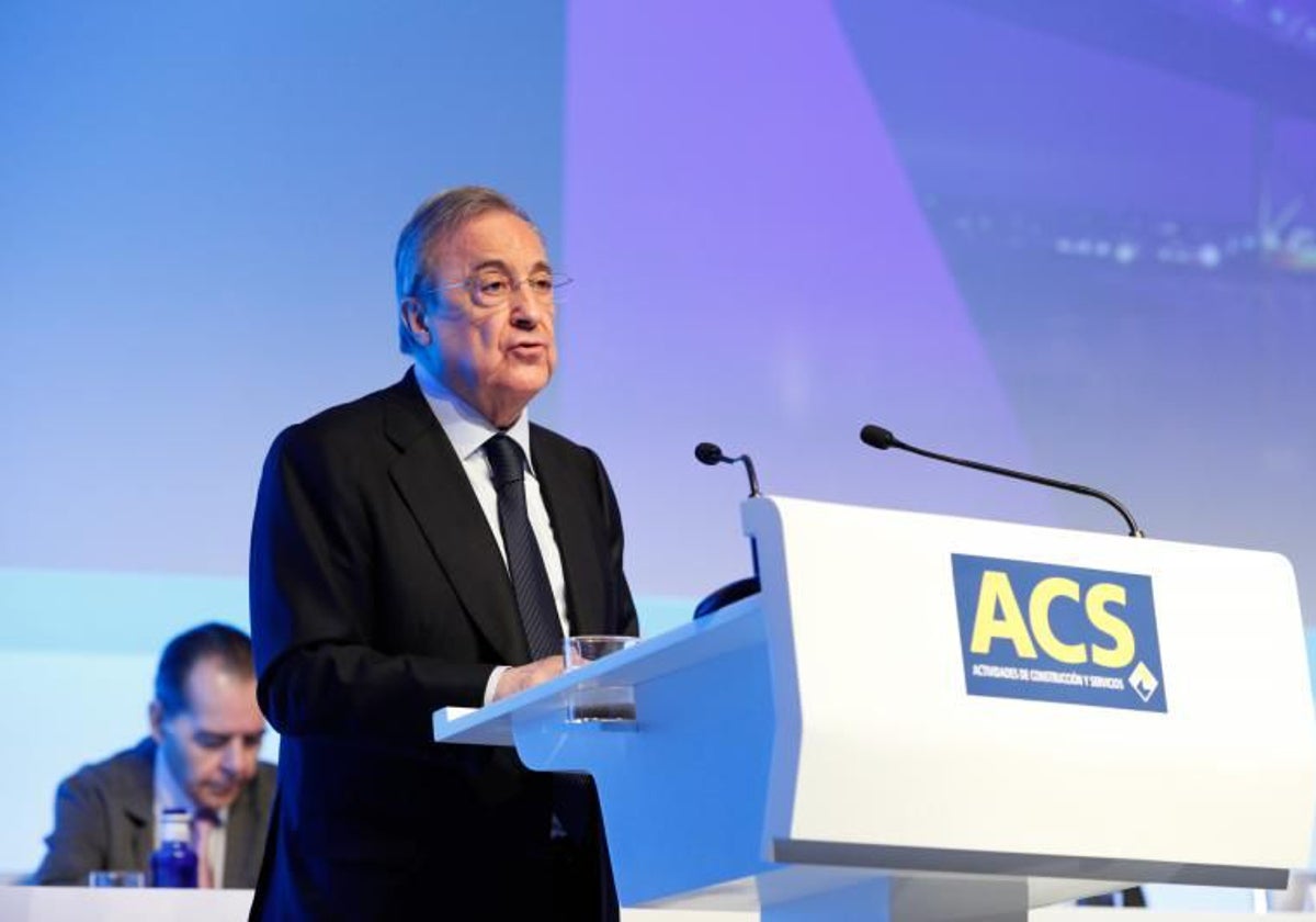 El presidente de ACS, Florentino Pérez, en una imagen de 2018