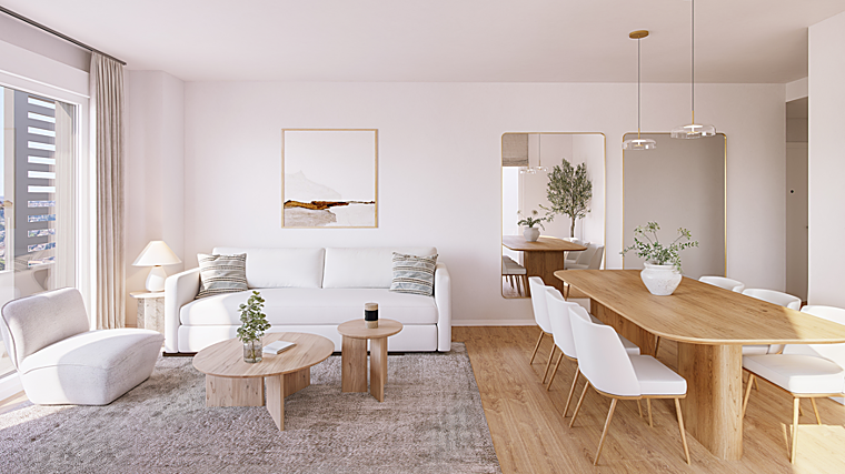 El comedor principal de la vivienda