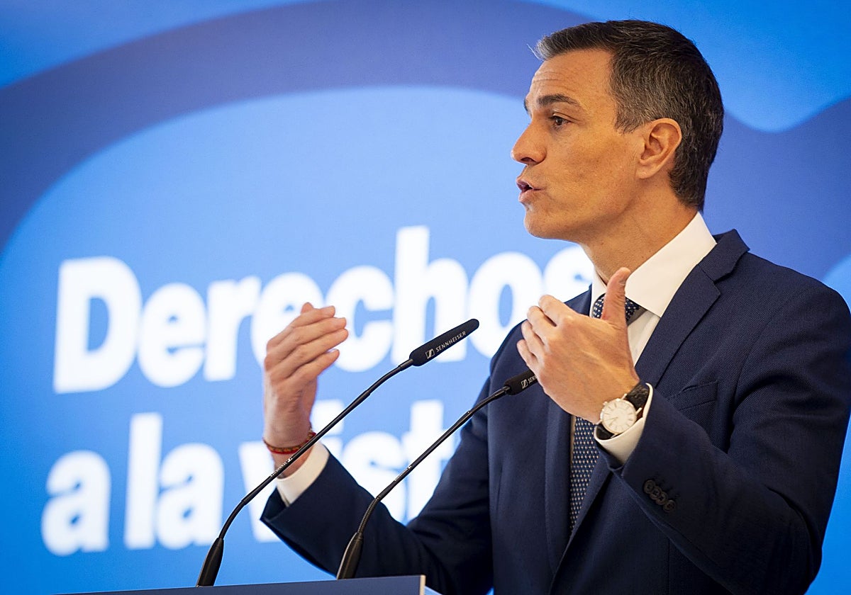El presidente del Gobierno, Pedro Sánchez