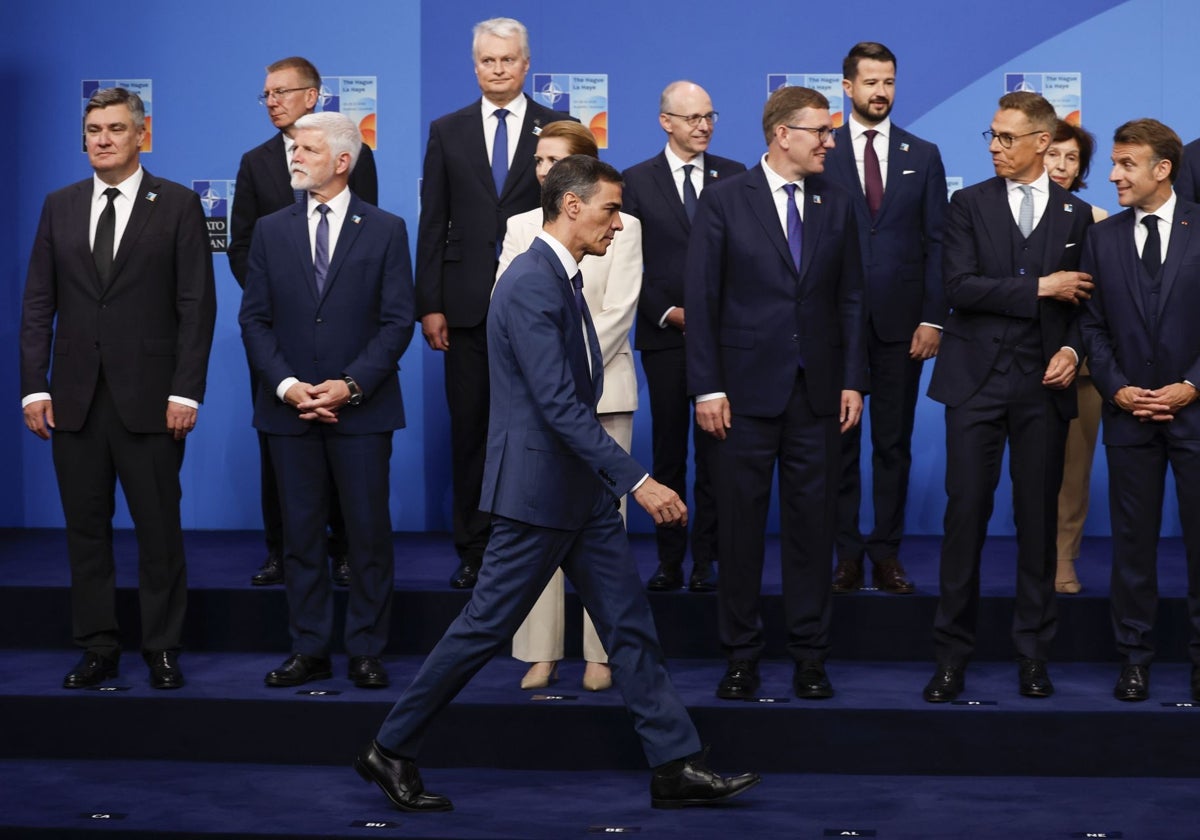Pedro Sánchez, en la cumbre de la OTAN