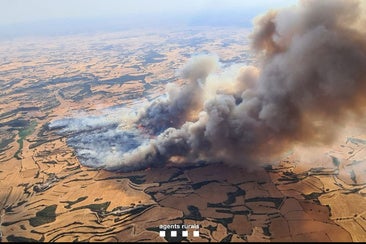 Interrumpida la circulación de trenes de alta velocidad entre Madrid y Barcelona por el incendio de Lérida
