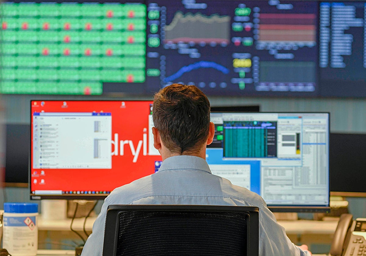 Búnker de ciberseguridad del Banco Sabadell