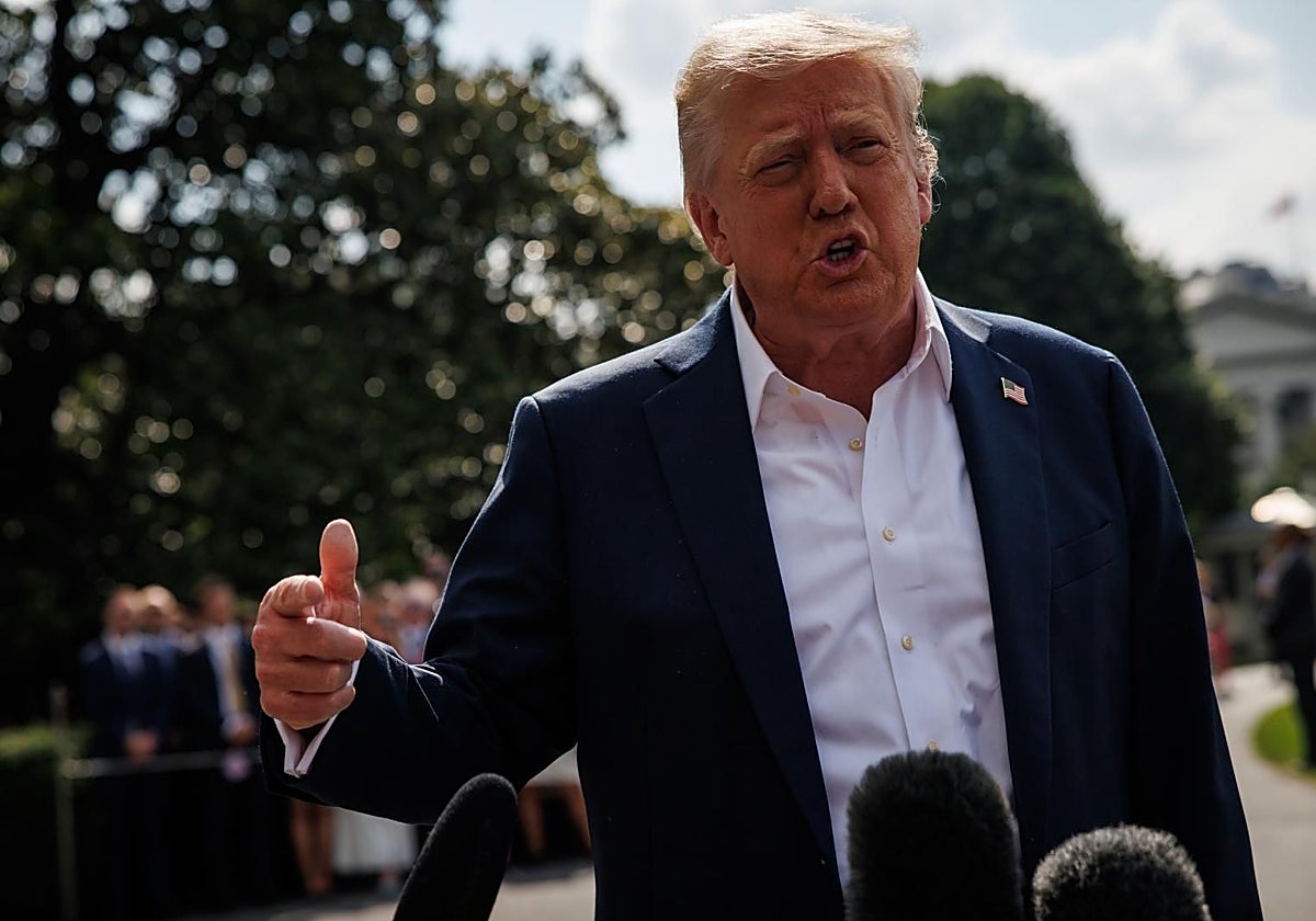 Donald Trump en una imagen tomada el pasado 11 de julio en Texas