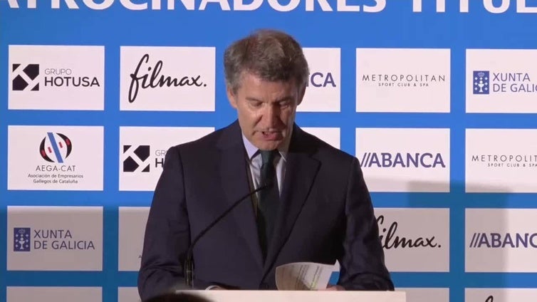 Feijóo interviene en la gala de la Asociación de Empresarios Gallegos de Cataluña