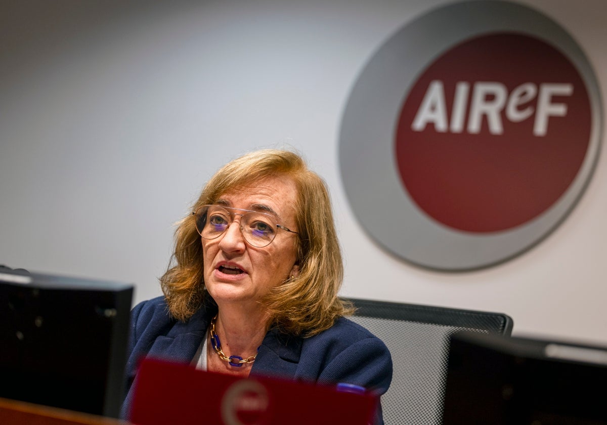 La presidenta de la Airef, Cristina Herrero