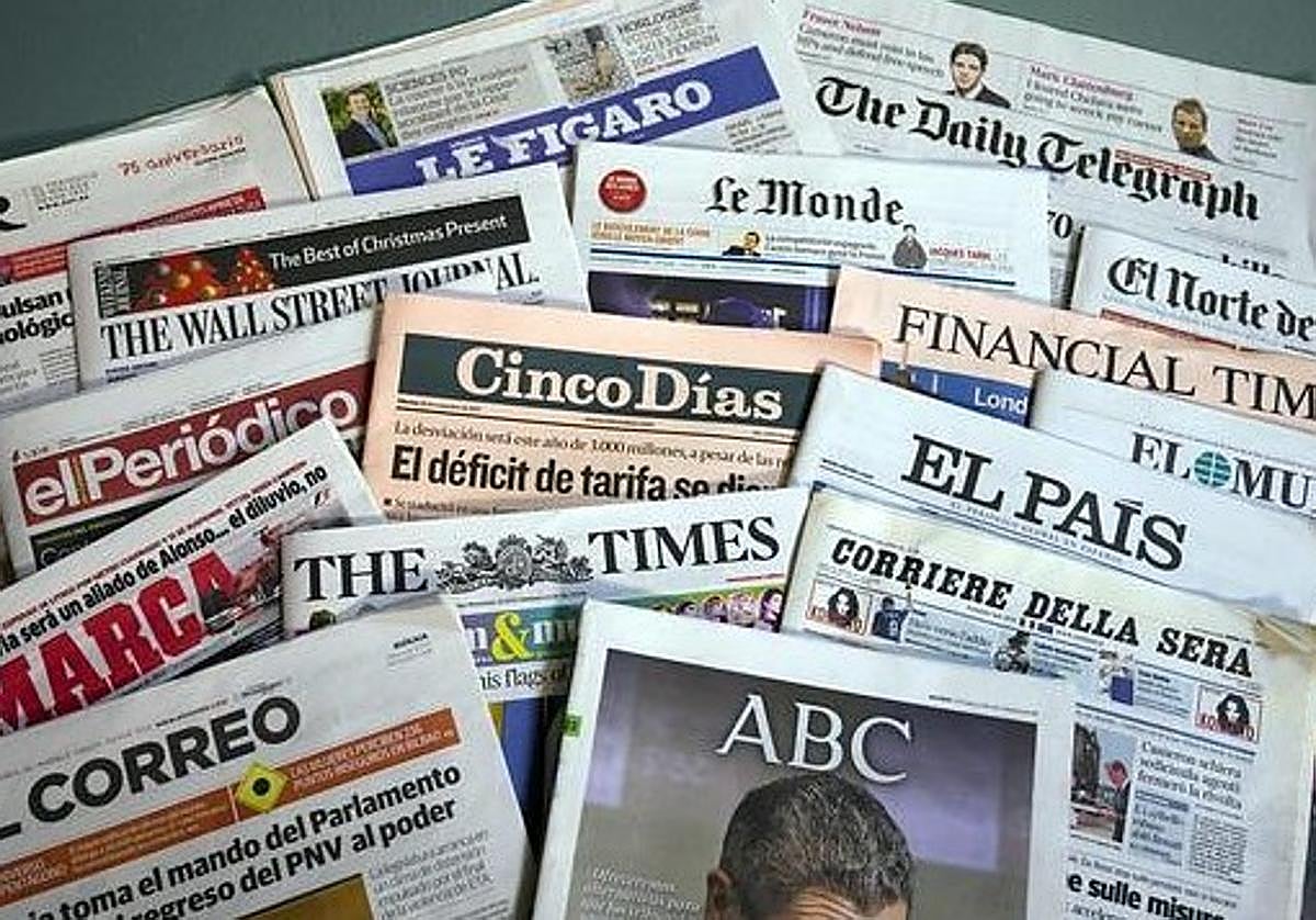 Imagen de archivo de una revista de prensa