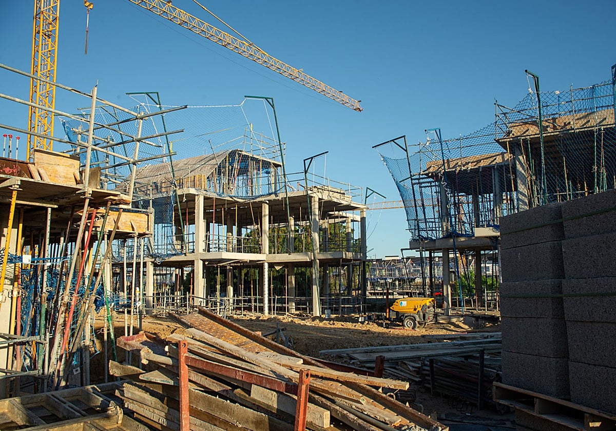 Construcción de viviendas.