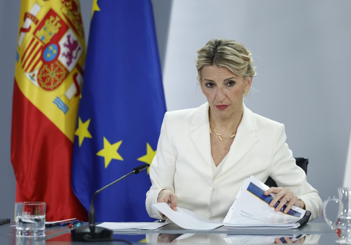 La vicepresidenta segunda, Yolanda Díaz.