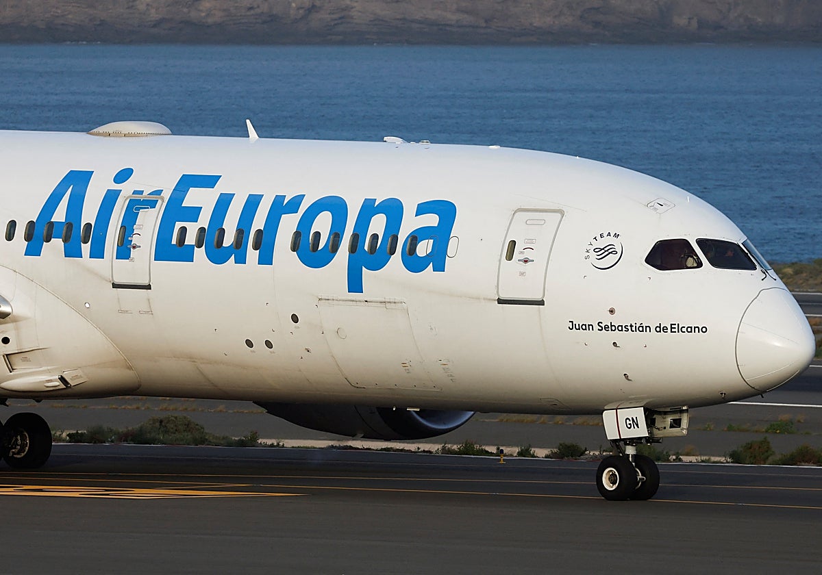 Un avión de la aerolínea Air Europa