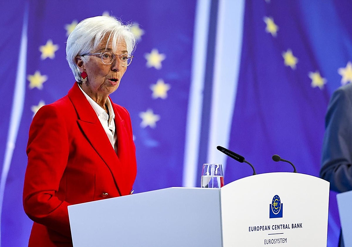 La presidenta del BCE, Christine Lagarde