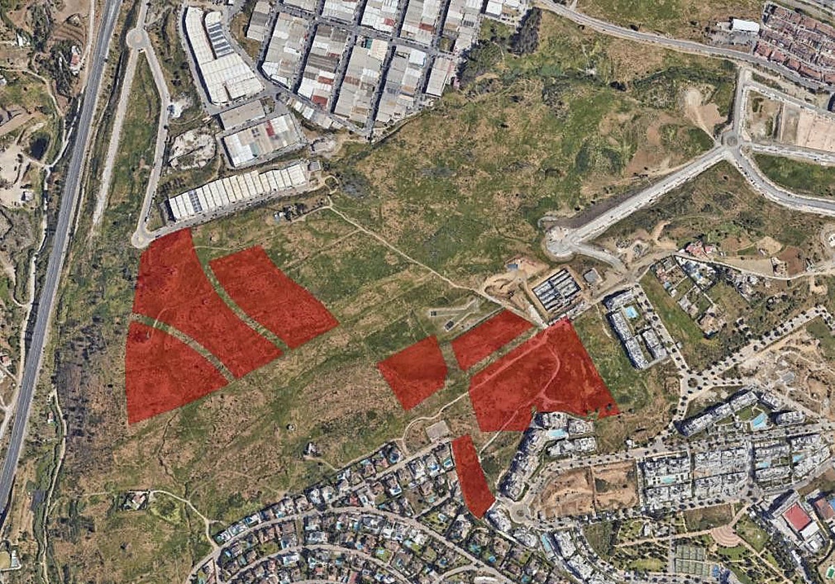 Vista aérea del área de la promoción