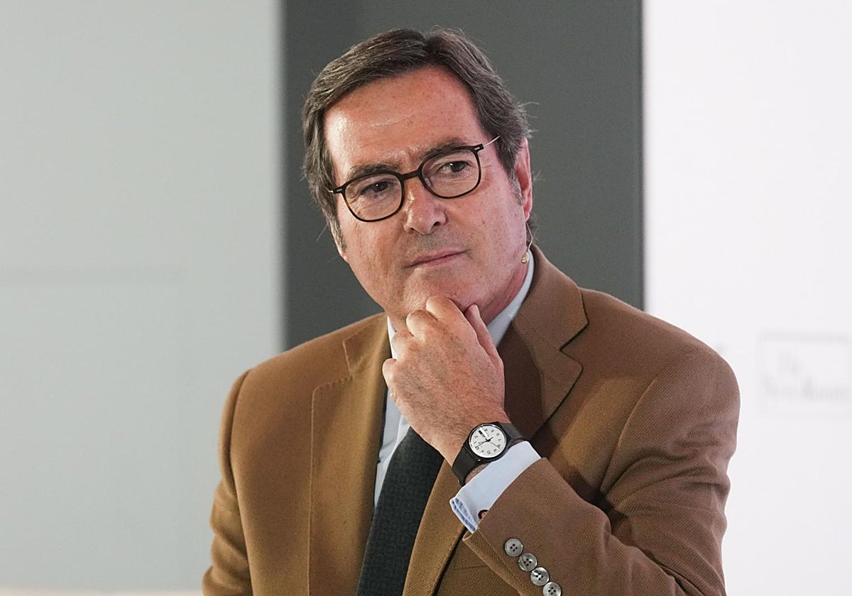 Antonio Garamendi durante su intervención en el foro de Forbes