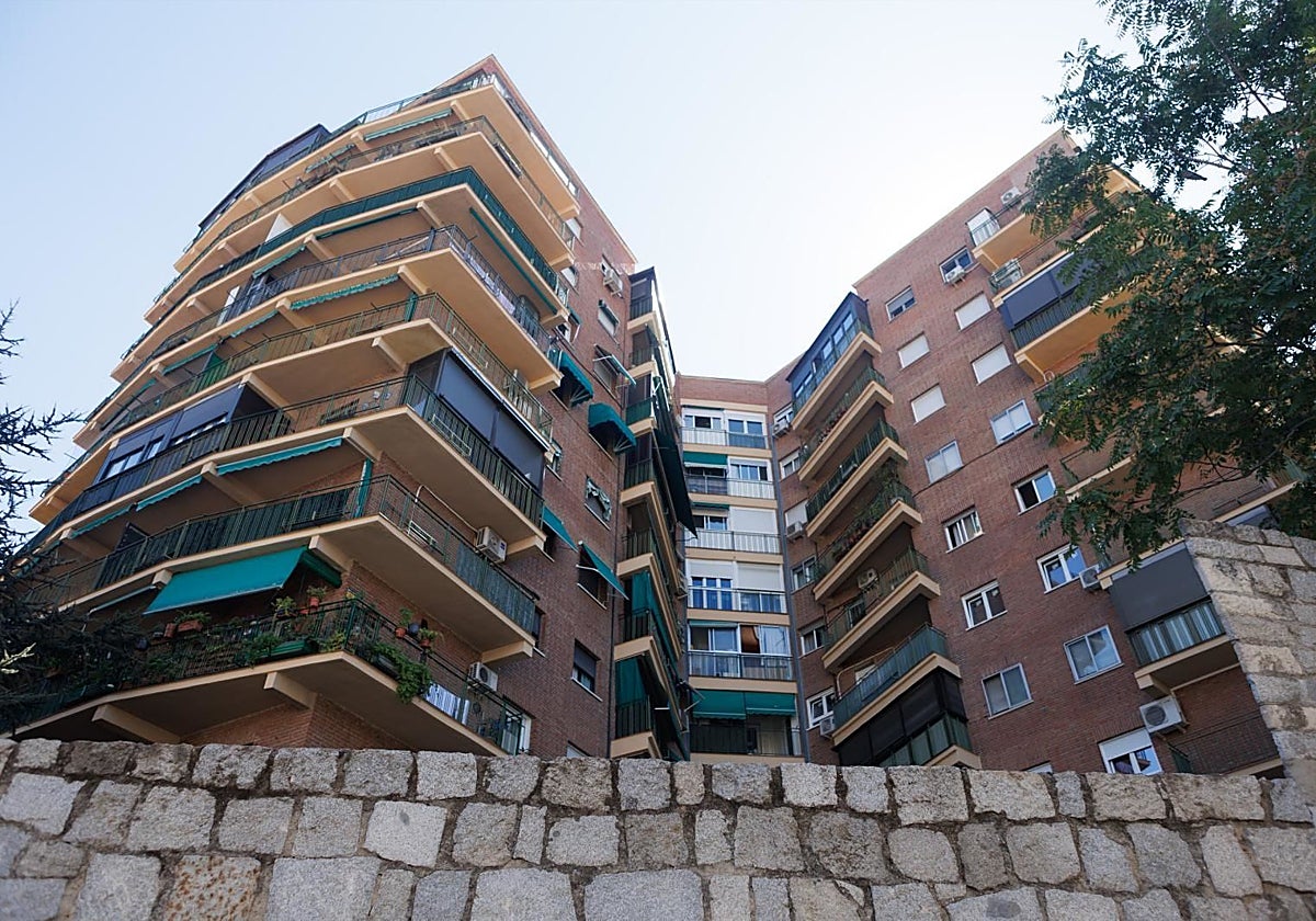 Un bloque de viviendas en Madrid