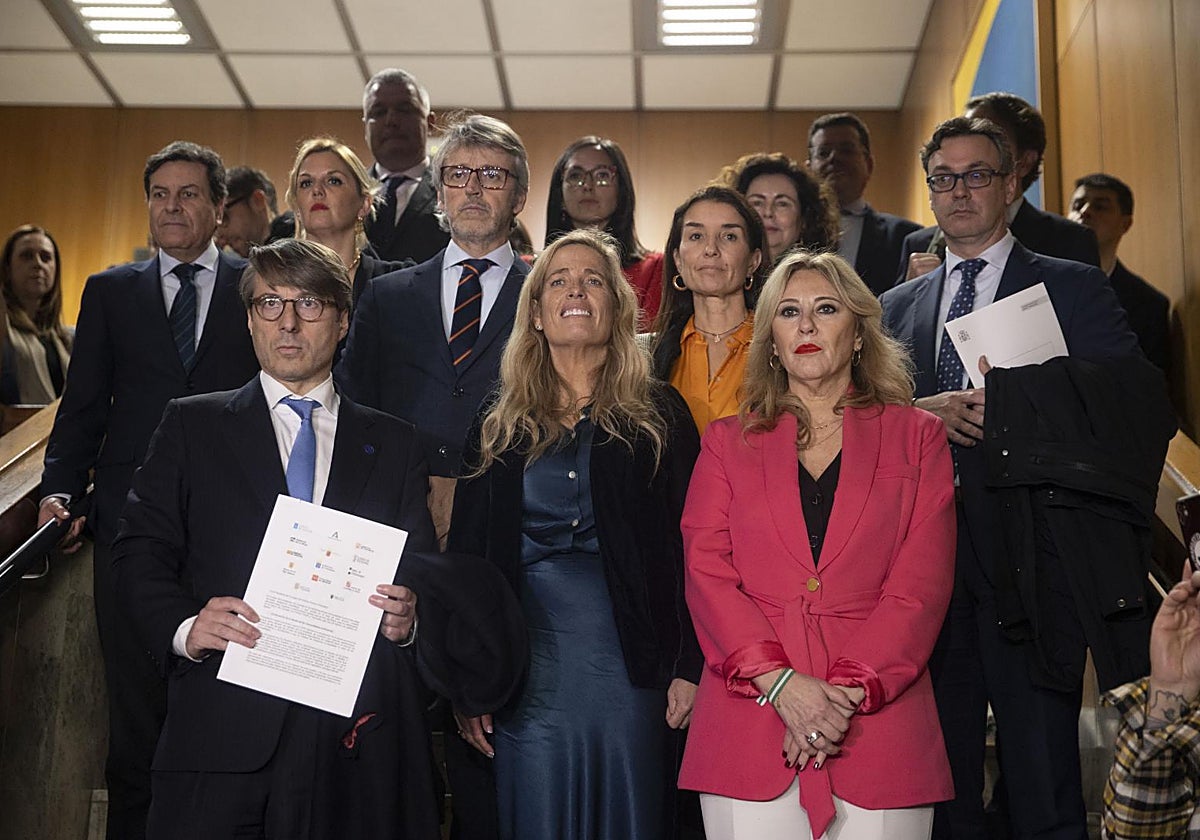 Los consejeros de Hacienda del PP, a la salida de un Consejo de Política Fiscal