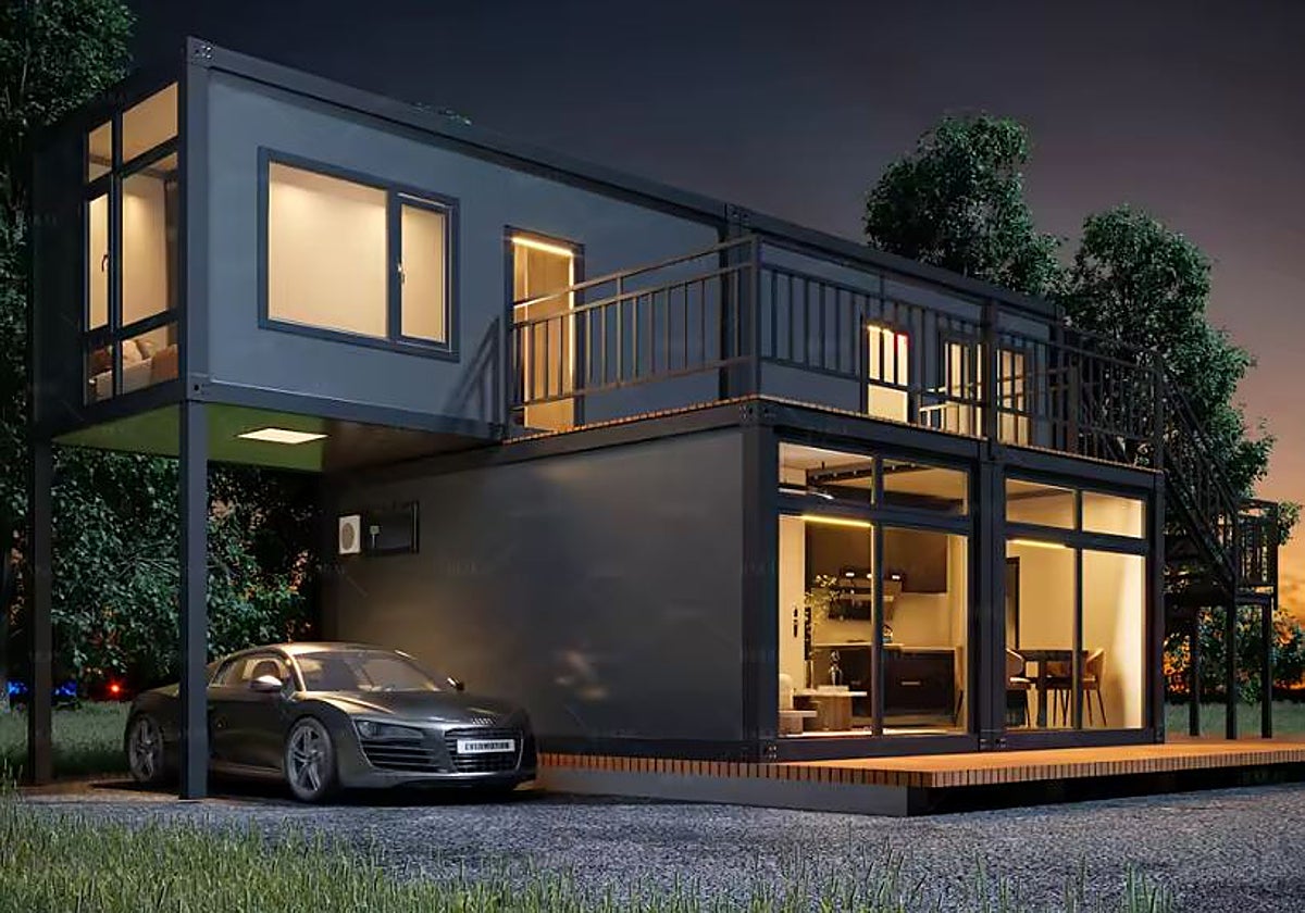 Descubre la casa prefabricada de AliExpress de dos plantas con dos dormitorios, cocina, baño y salón por menos de 7.500 euros