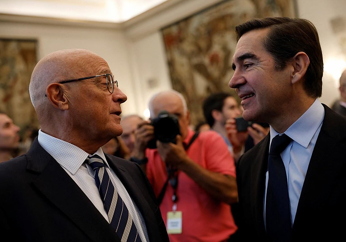 Josep Oliu y Carlos Torres, juntos el pasado 29 de septiembre