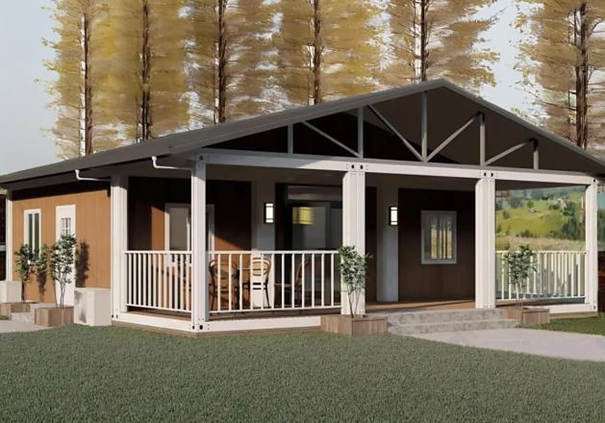 La casa prefabricada de Amazon con dos habitaciones, cocina abierta y baño completo por solo 24.000 euros