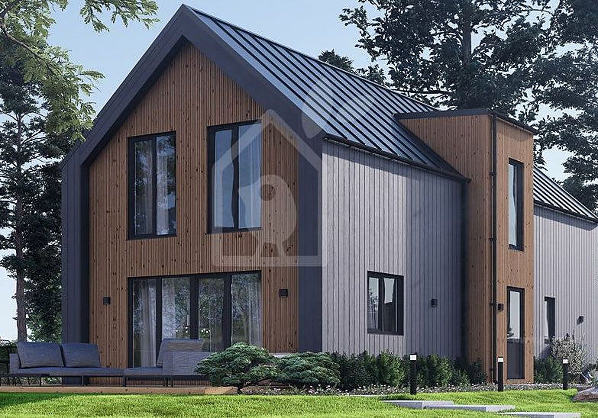 La casa prefabricada de 137 metros cuadrados, dos plantas, cuatro dormitorios y cuatro baños por menos de 109.000 euros