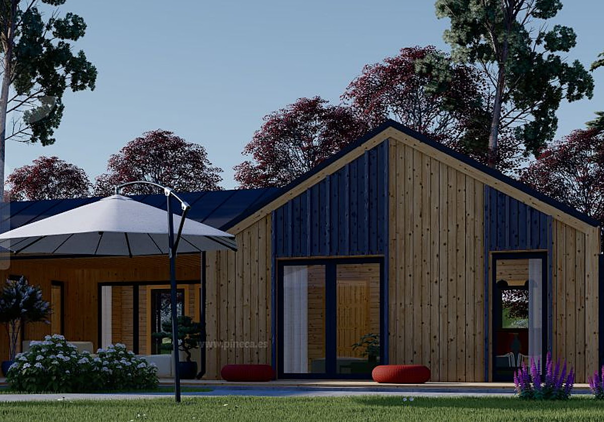 La casa prefabricada de 139 metros cuadrados, tres habitaciones y tres baños por menos de 64.000 euros