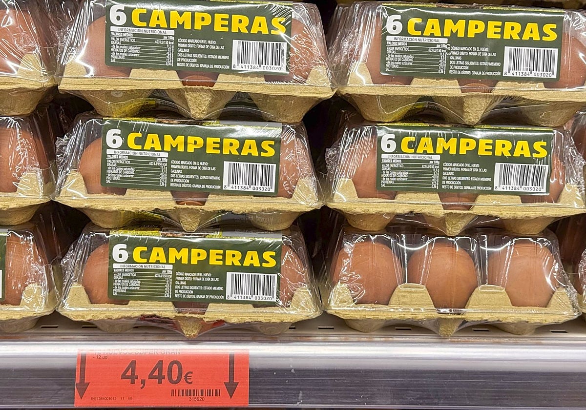 Los huevos se han encarecido un 22% en un año