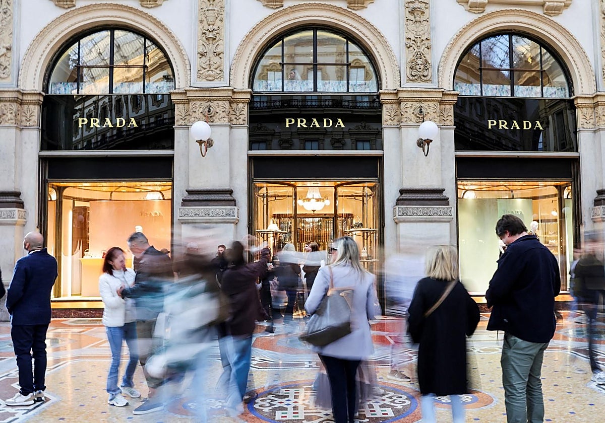 Tienda de Prada en la galeria Vittorio Emanuele de Milán