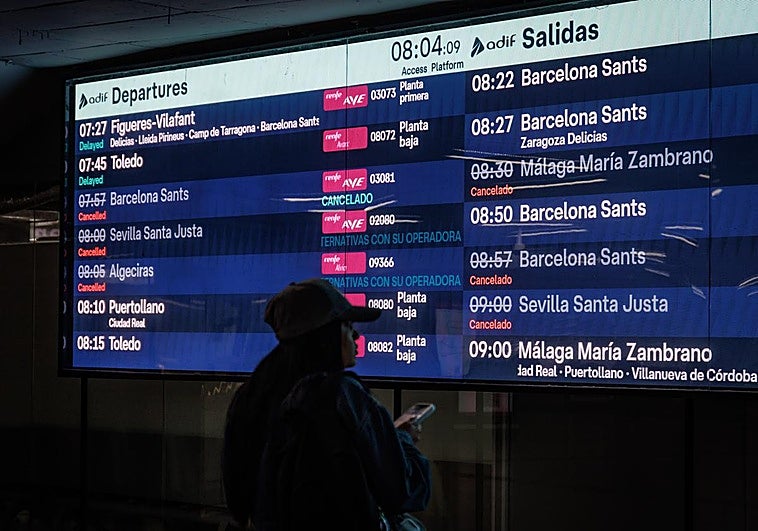 Los retrasos en Renfe se disparan tras el accidente de Adamuz y el 80% de los trenes AVE llegan tarde
